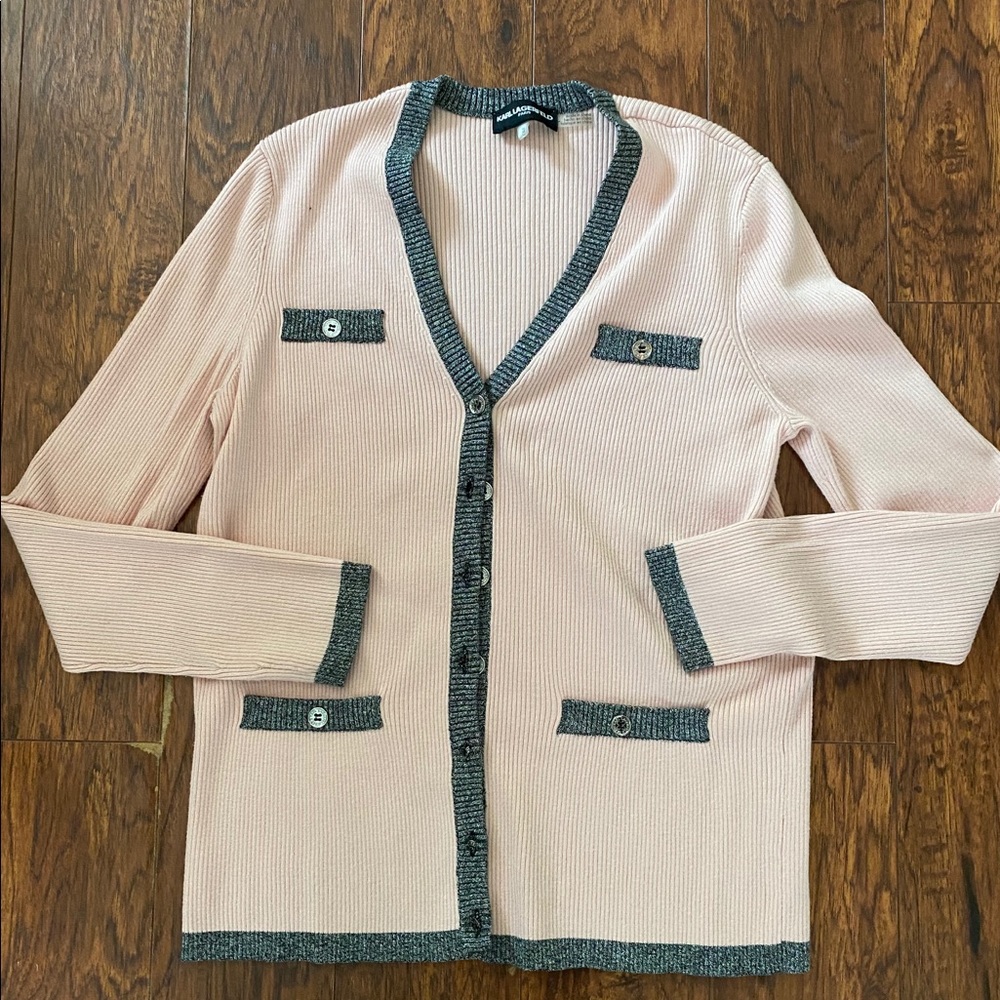 Karl Lagerfeld Cardigan Coco Chanel Style Medium